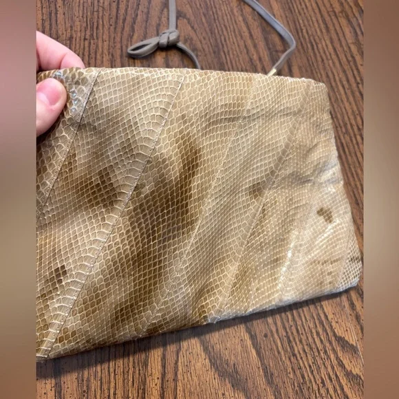 Jasmin leather snake skin purse - Picture 2 of 10